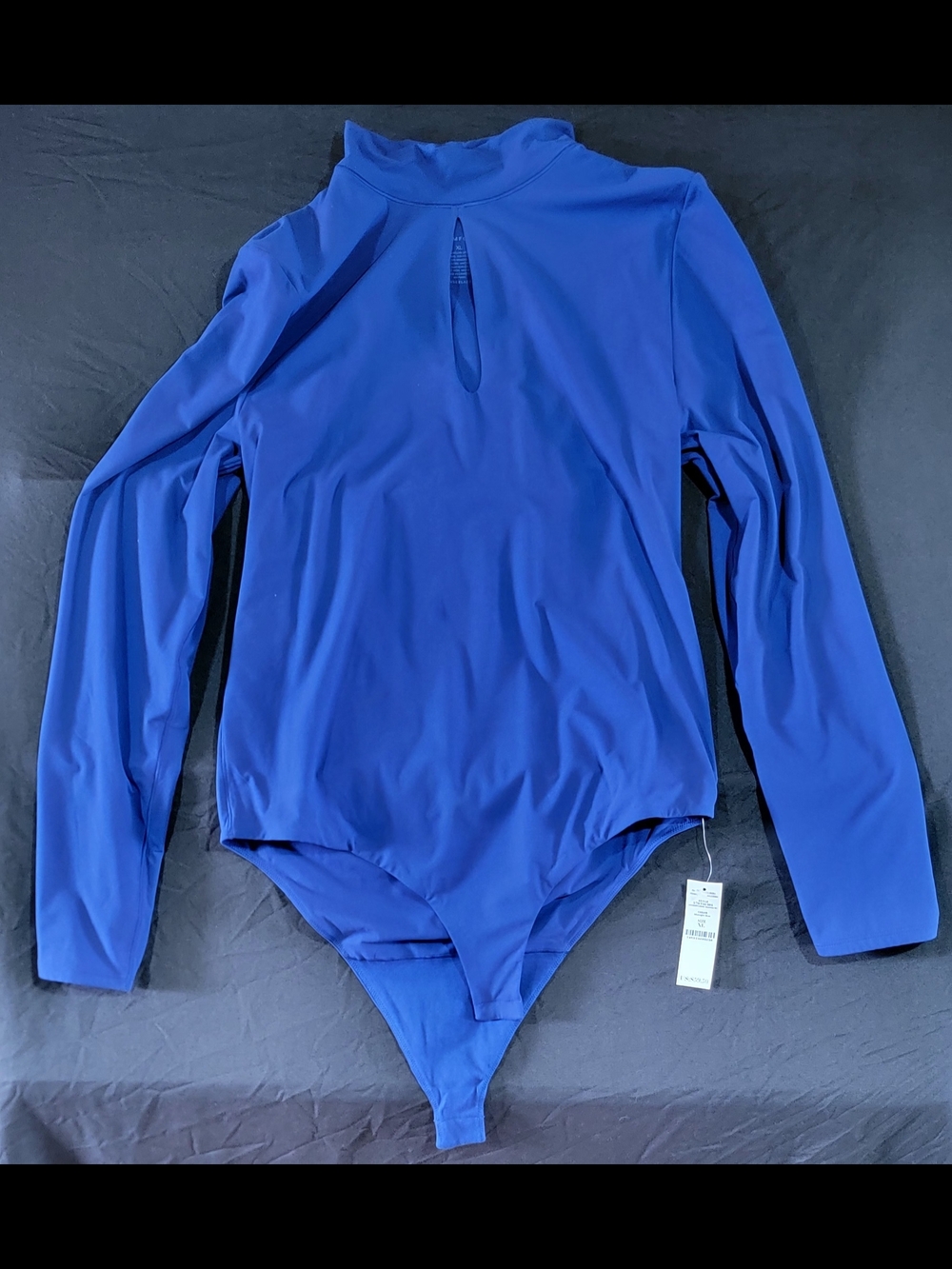 NWT White House Black Market Long Sleeve Royal Blue Bodysuit. XL